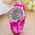 buy watches in china fashion cheap silicone jelly band watches ladies, women watch